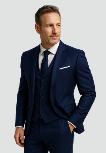 Conjunto de traje formal de tres piezas