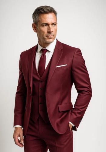 Conjunto de traje formal de tres piezas